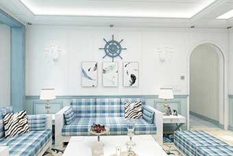 通化地中海风格-客厅